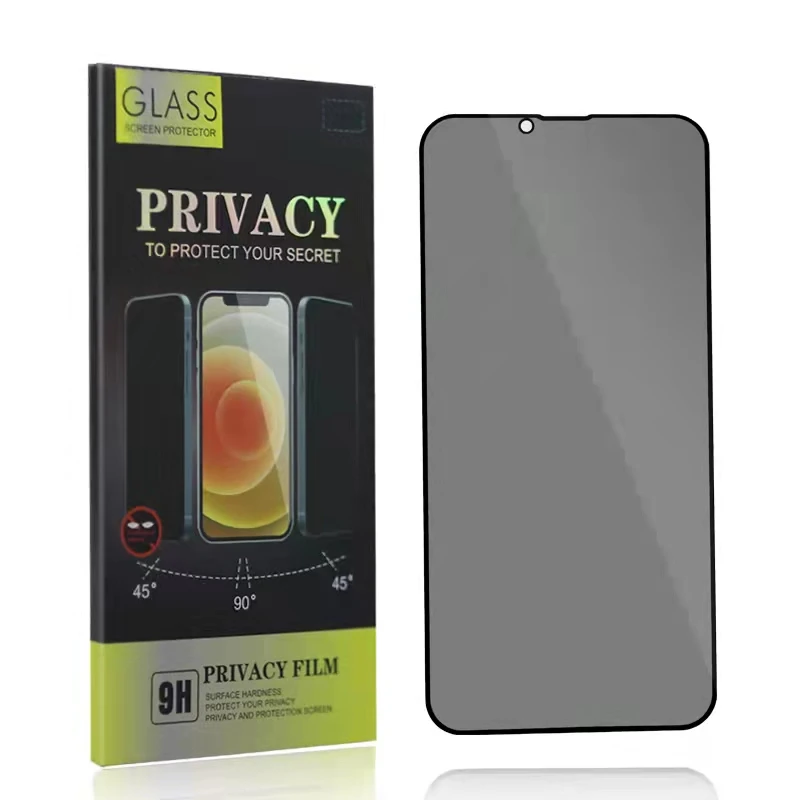 9H Privacy Anti Spy Tempered Glass Screen Protector 3D Full Cover For Iphone 6 7 8 X 11 12 13 Mini Pro Max