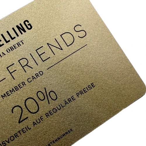 Luxury Gold Silkpriting Vip Membership  Gold Foil Business Cards Pvc Gold Card