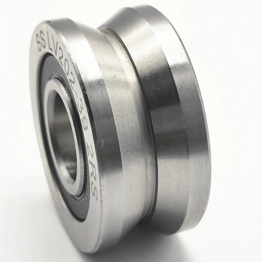 LV202-40ZZ 15mmx40mmx18mm  V grooved track roller wheel bearings for linear guide rail