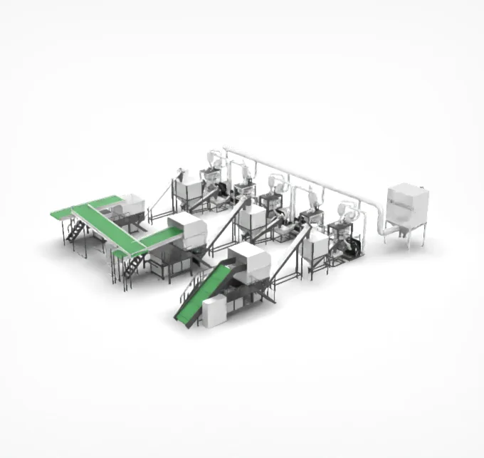 StarsPlas Accurate Measurement Plastic Crushing machine for LVT Flooring Production Line