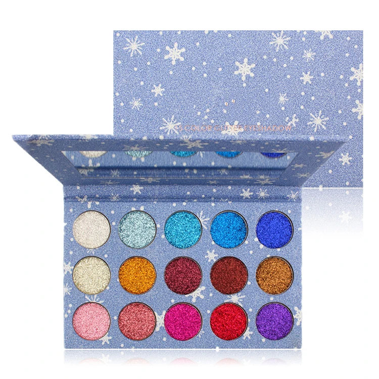 Makeup manufacturers Snow15 Color Pressed Glitters Eye Shadow Palette Shimmer Natural Cosmetics Glitter Eyeshadow