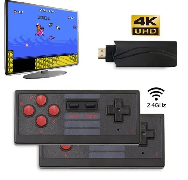 Wholesale new  updated U-BOX 628 video Games console Classic Mini for NES Retro Console 4K Dongle