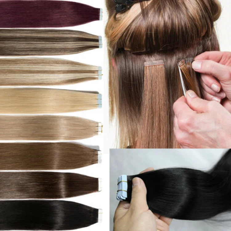 LeShine Human Hair Wholesale Ponytail Remy Perruque Cheveux Humain Tape Hair Extensions Pelucas Pelo Natural