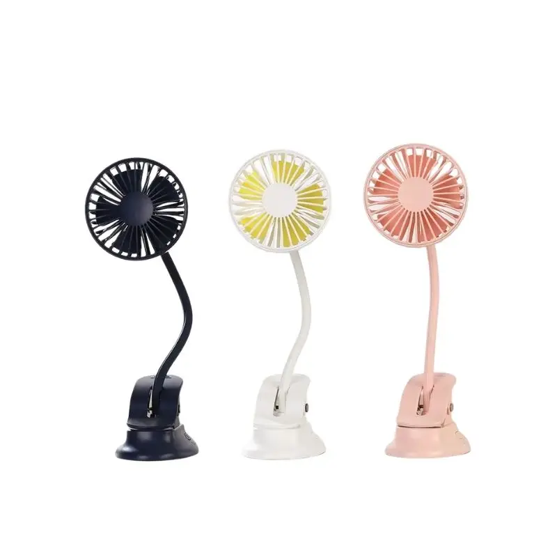 Promotional Gift Office Rechargeable Portable Small Quiet Table Fan Custom Logo 360 Degree Mini Handy Desktop Cooling Clip Fan