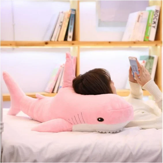  Giant plush shark toy 15-140cm stuffed speelgoed reading pillow for birthday gifts doll gift children