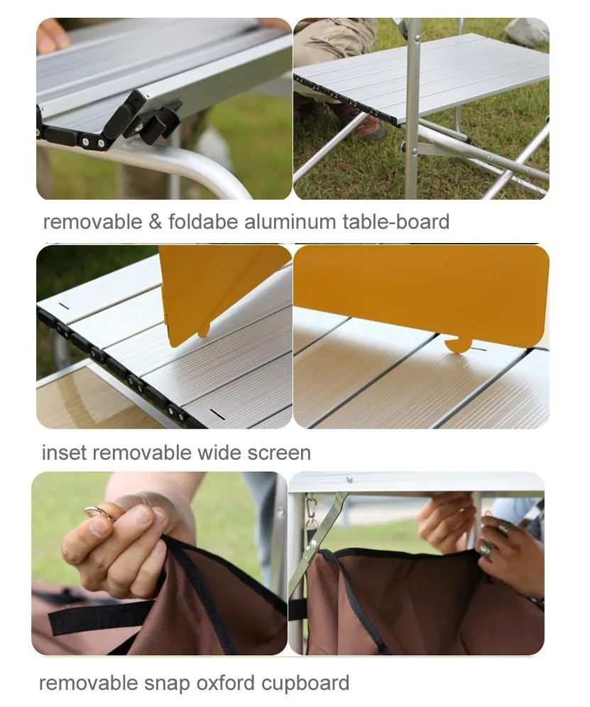 Походная алюминиевая Портативная Складная кухонная станция TARKA