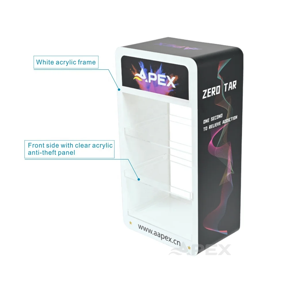 APEX Manufacturer White Acrylic Display Tiered Display Acrylic