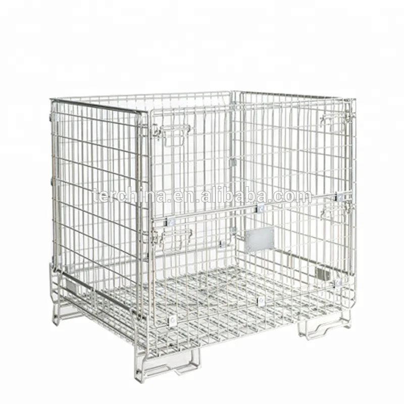 CHAMPAGNE WIRE MESH CONTAINER FOR STORAGE OF 500 WINE BOTTLES