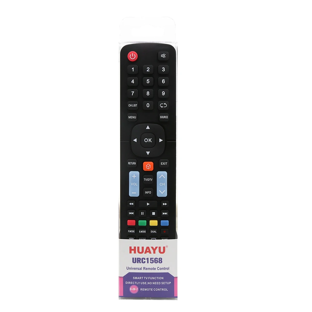 HUAYU URC1568 Remote 5 in 1 Universal Smart TV Remote Control For lg sony Philip panasonic samsung TVS