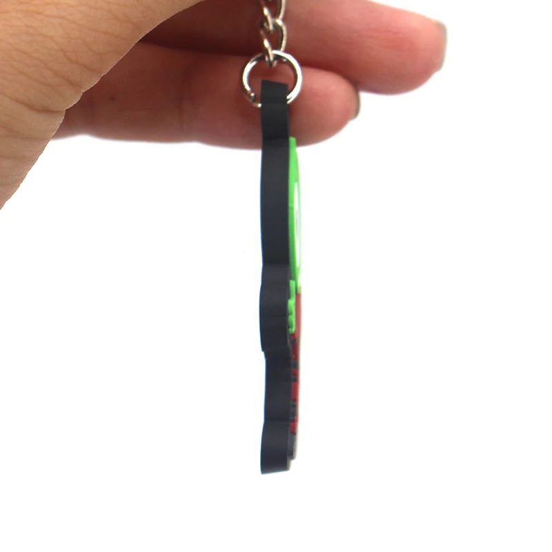 Unbeatable Factory Prices Cartoon Pattern Single Eye Alien Creature PVC Keychain Lightweight Colorful Waterproof 2D Keyring