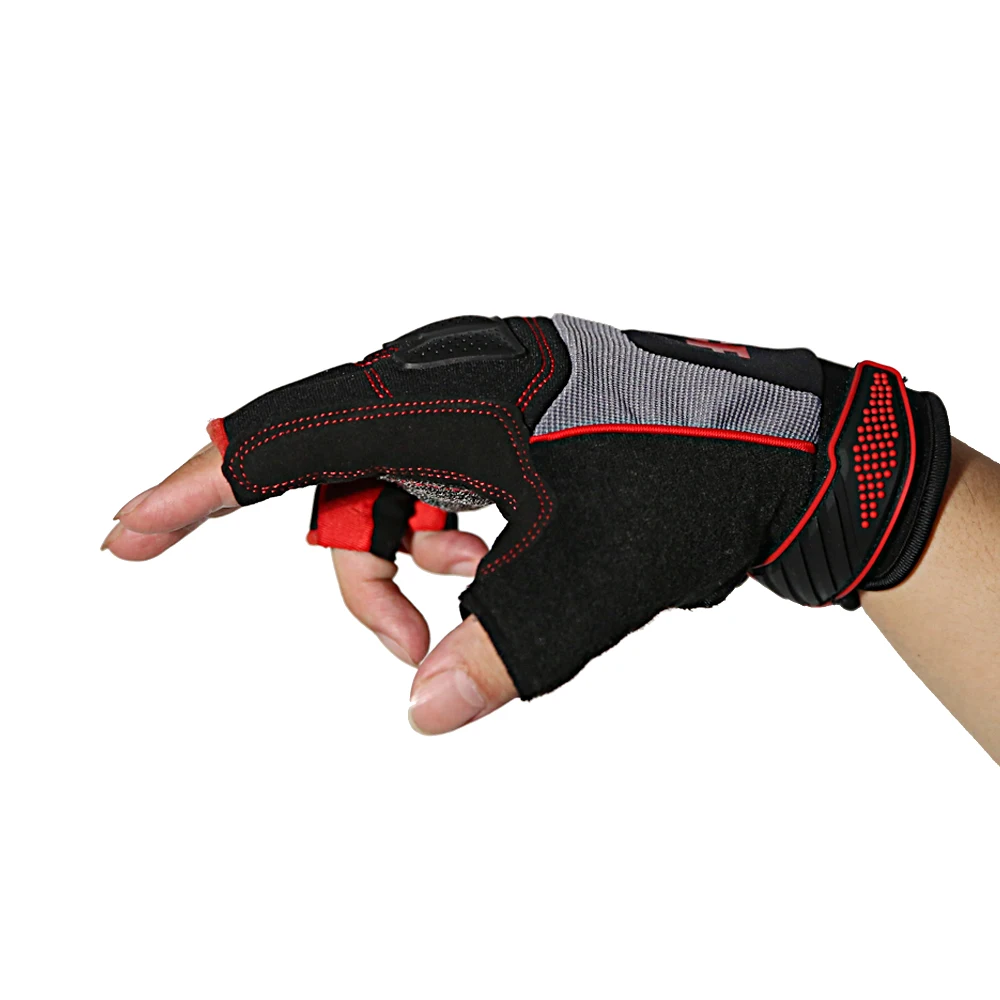 OEM Non slip Unisex Outdoor Non slip Bicycle Half Finger Fingerless Summer Sports Sweat proof Sports Gloves