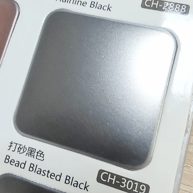 Bead Blasted Black Stainless Steel Sheets  for High Class Restaurants Star Hotel Inox Panel