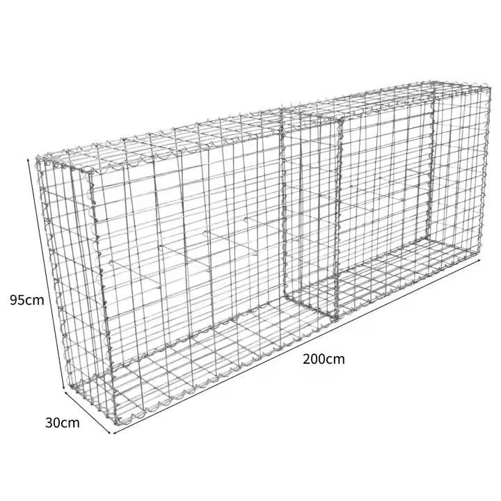 Easy Installation Galvanized Galfan Welded Gabion Box Retaining Wall with Quick Punching Service