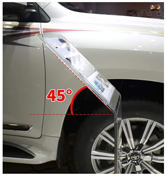 acrylic display stand car price licensing plexiglass parameter brochure holder for 4s shop