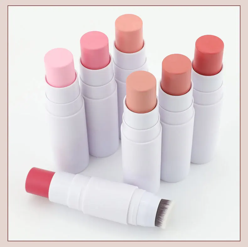 COEOVO custom logo makeup rose cream blush palette private label vegan blush sticks