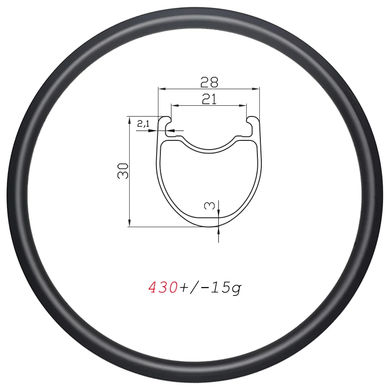 
430g 30mm deep Road carbon rims 700C clincher tubeless basalt brake 28mm wide 18H 20H 21H 24H 28H UD 3K 12K V brake road wheels 