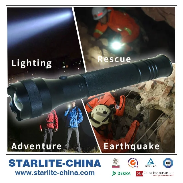 STARLITE 2300 lumens aluminum led flashlight led torch personal self defense products AA LED Torch light Flashlight