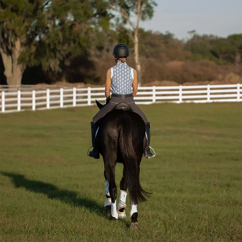 Customised Oem/Odm Design Different Sizes Crystal Dragon Rhinestone Horse Accessories Breeches Riding Full Seat Silicone