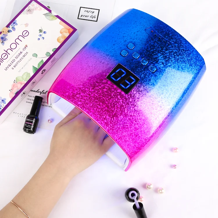 2021 New Rechargeable 48w pro cure wireless dual light rechargeable cordless sun uv led nails dryer gel lamp for salon manicure