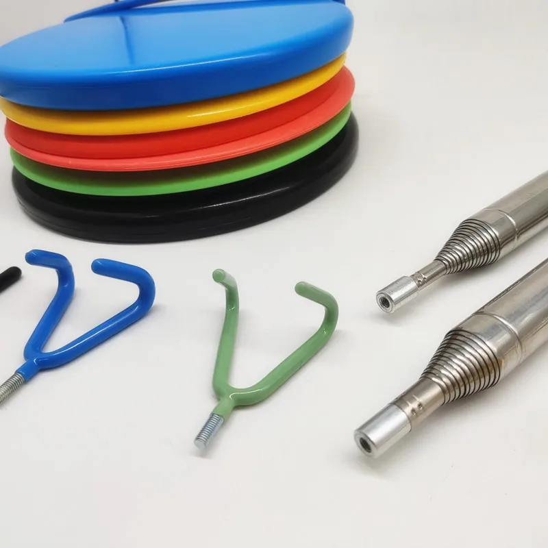 Functional Disc Golf Retriever Pole Stainless Steel Telescoping Golf Grabber Tool