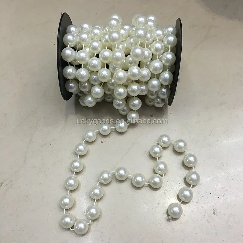 RG012 Garland Decoration Wholesale Wire Transparent Wedding Beading Vintage Luxury Pearl Chain Flower Packaging Diy Material
