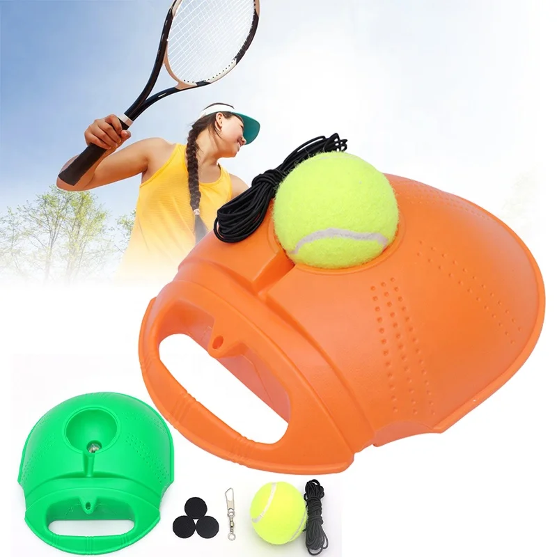 Heavy Duty Tennis Training Tool Exercise Ball Sport Self-study Rebound With Trainer Baseboard Sparring