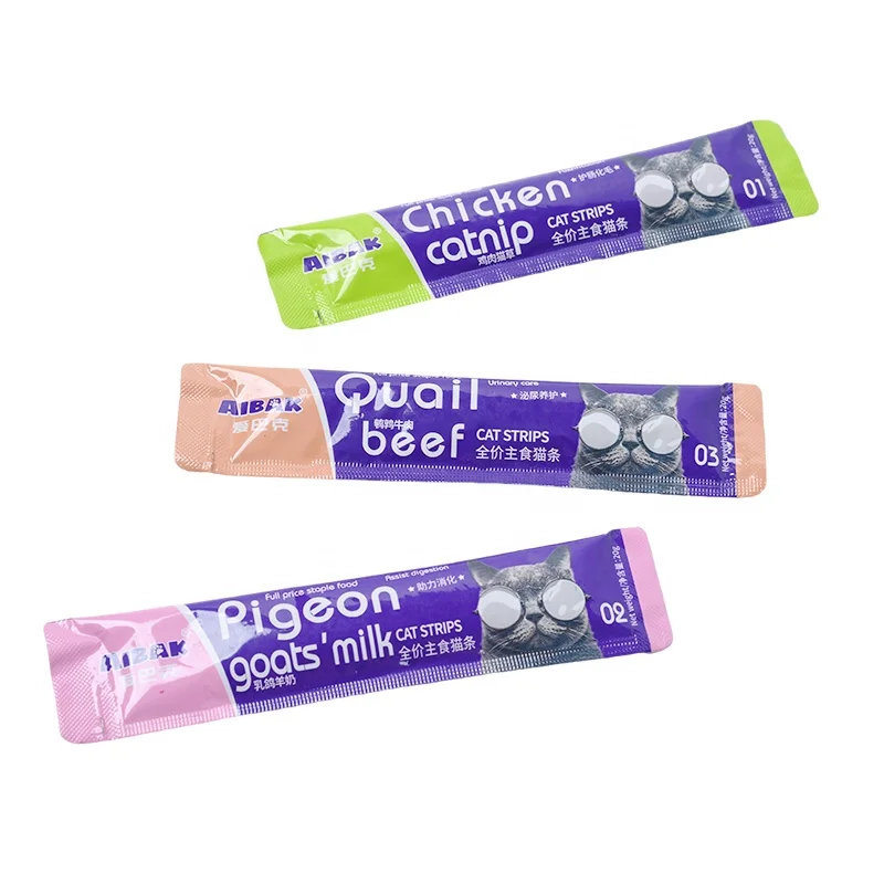 High-Quality Pet Food Salmon Chicken Strips 16G Best-Selling Pet Snack Food ODM Wet Cat Food OEM Factory Wholesale