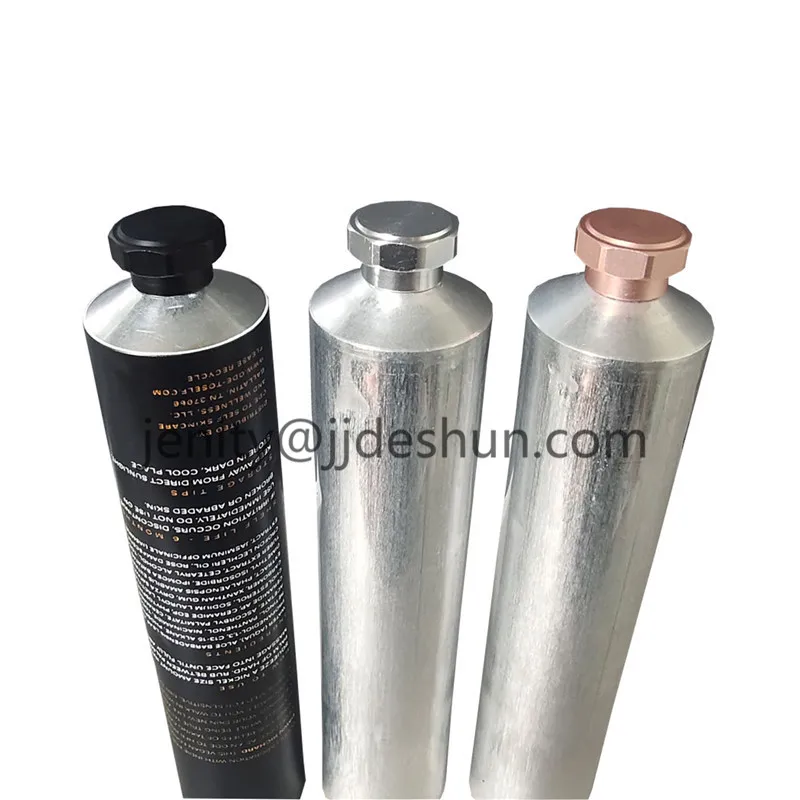 100% Recyclable Plastic-free Collapsible Tubes Cosmetics Conditioner Aluminum Cap Shampoo Aluminum Tubes 100ml