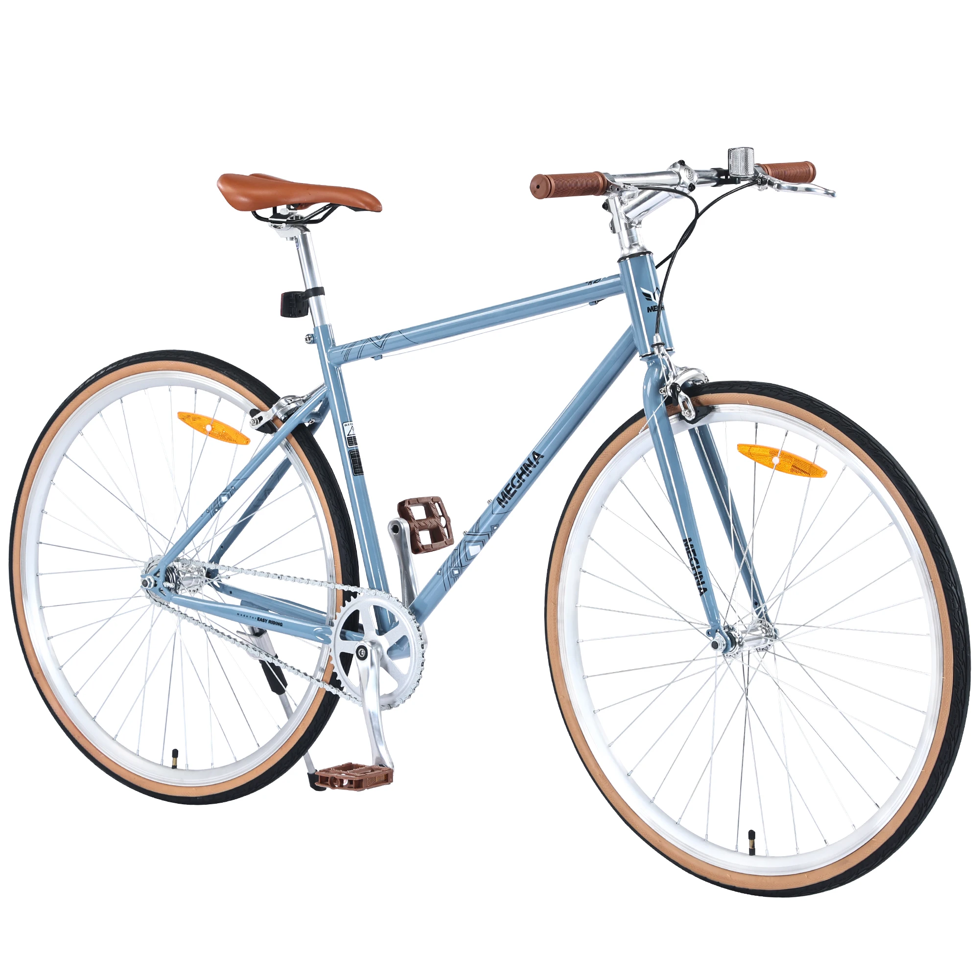 Tianjin Factory 700C Vintage Road Bicycle With Steel Frame Single Speed Commuter City Bike