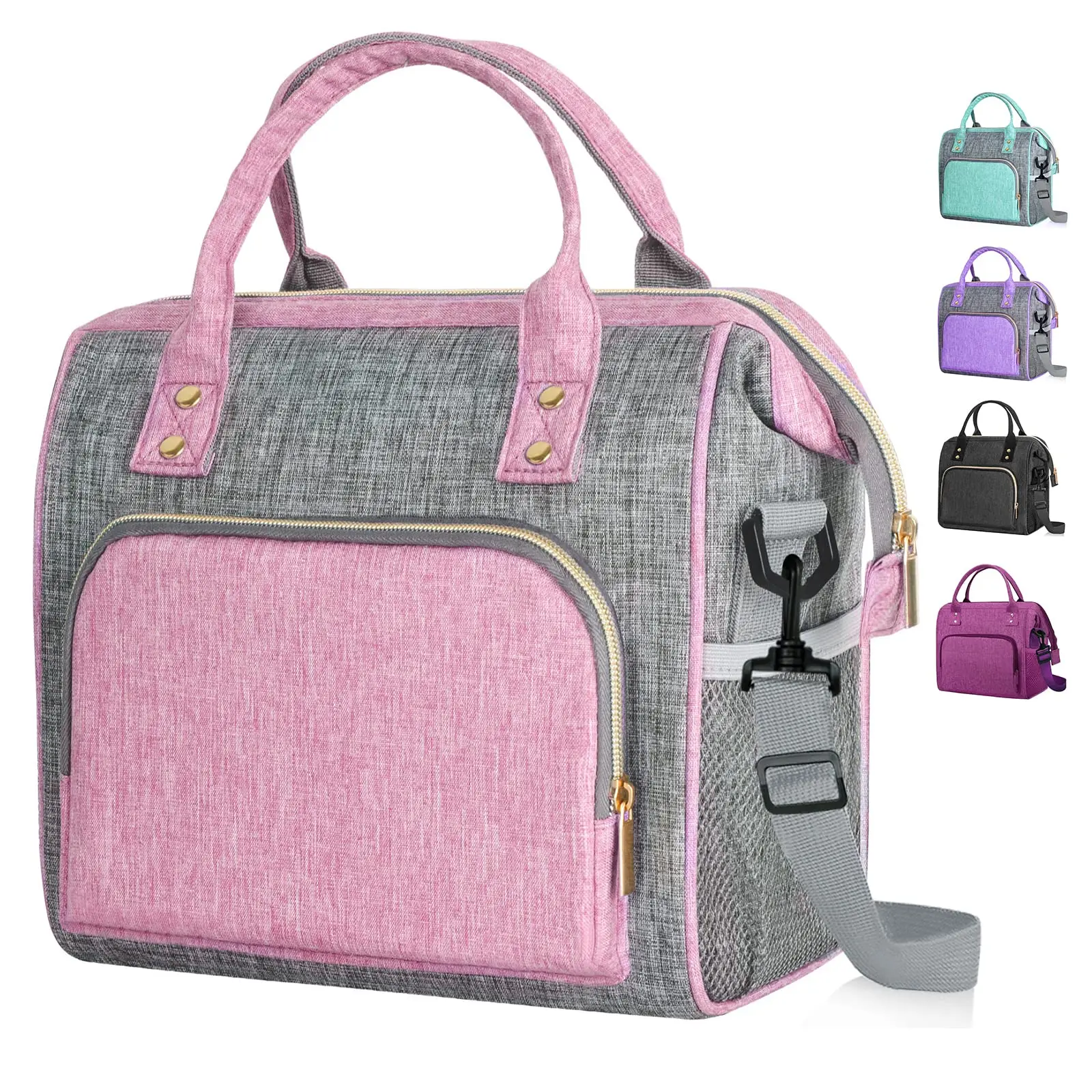 Free Sample Customized Design Cooler Bag Keeping Cold Or Warm Insulation Aluminum Foil Lining Leakproof Meal Prep