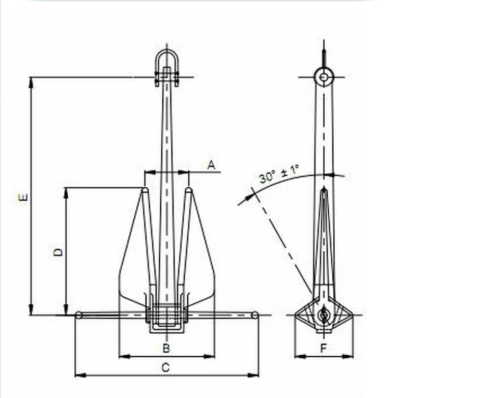 
Marine and boat High quality Light weight black anchor from 14 kg to 20000 kg with CCS certificate anchor for sale 
