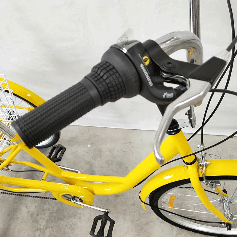 In stock supply human tricycle elderly pedal tri-wheel bike elderly recreational vehicle variable speed tricycle