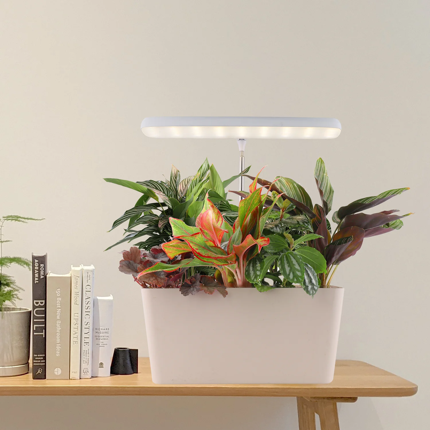 J&C planter mate 5V detachable dimmable led grow light adjust height light for indoor growing