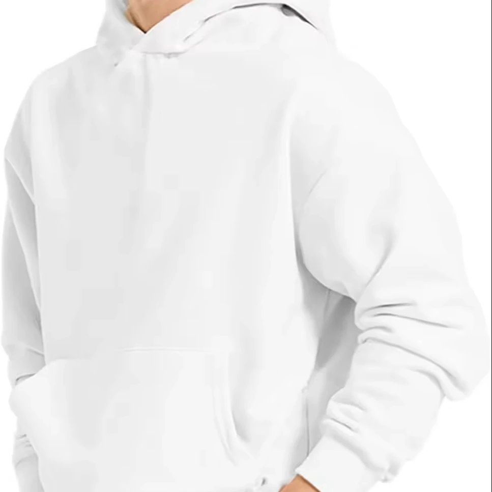 YWGH puff letter oversized hoodie 80 cotton 20 polyester cotton heavyweight hoodie 500 gsm drop shoulder custom hoodies