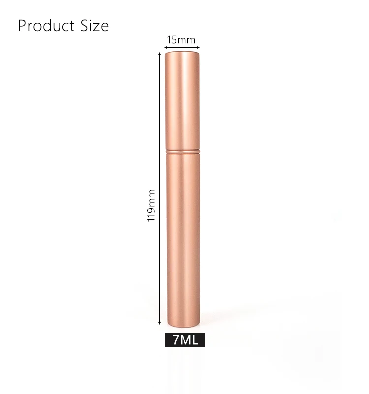 Round Aluminum Plastic Empty Eyeliner Tube Wholesale Makeup 7ml 4ml Eyelash Serum Bottle For Sale Aluminum Eyelash Serum Bottle