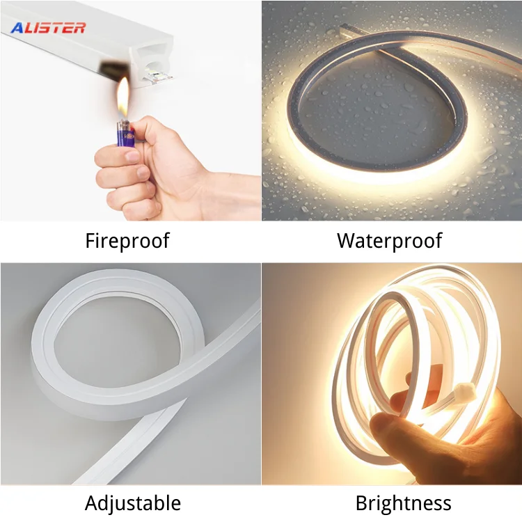 Diffuser Outdoor Led Profile Round Silicone Sleeve Rubber Hose Silicone Channel Profile Extrusion