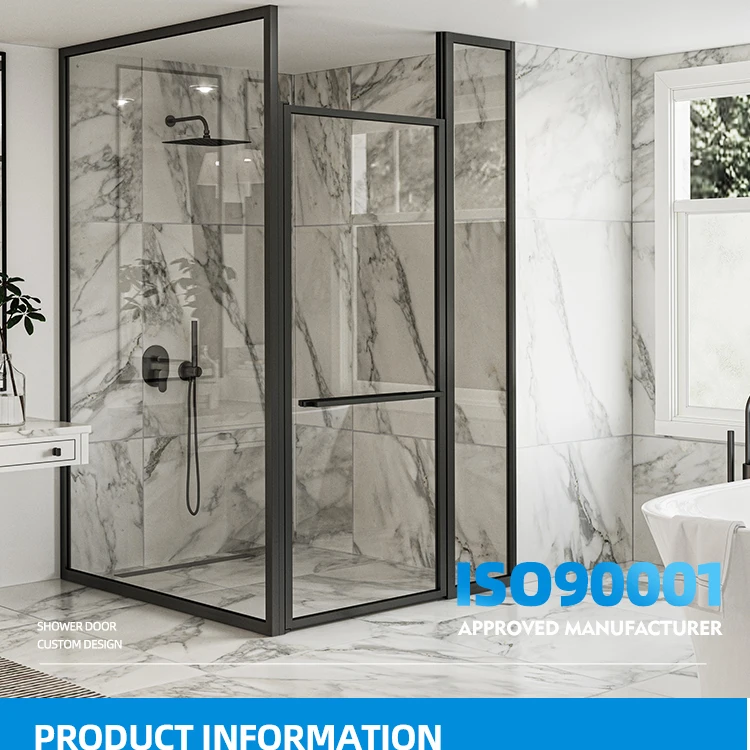Custom pivot hinge shower door tempered glass shower rooms bathroom shower enclosures
