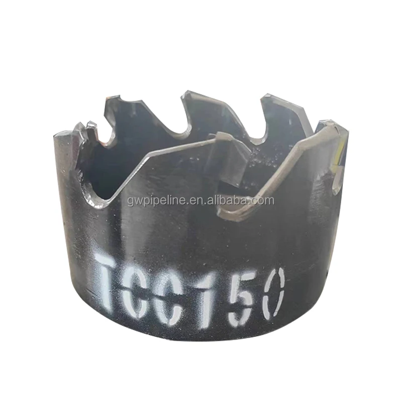 Hole Saw Hot Tapping Cutter with Coupon Retaining Pilot Bit