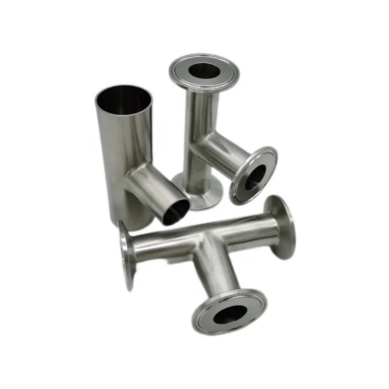 hygienic ss 304 316 ss 3A SMS DIN tc tri clamp triclamp sanitary equal reducing y stainless steel pipe fitting tee