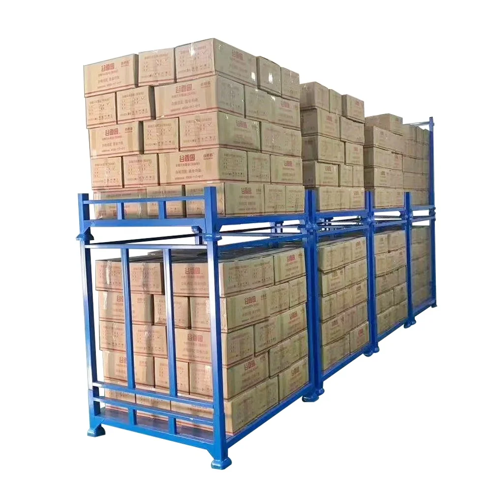 
plan base foldable metal rack stacking up to 5 layers 