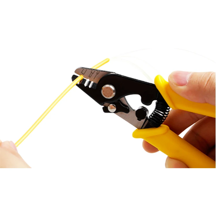 FCST221009 Tri-Hole Fiber Optic Stripper Optical Cable Stripping Tool For Bare Fiber & Patch Cord & Drop Cable