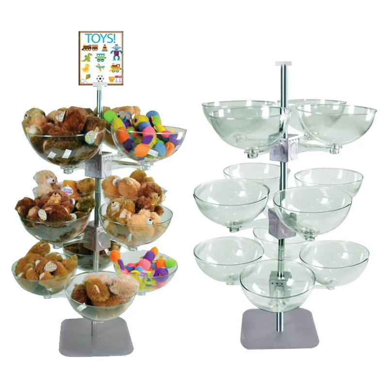 Bevis Modern Acrylic Light Duty Plush Toy Display Stand OEM Single-Sided for Supermarket Store Shelves