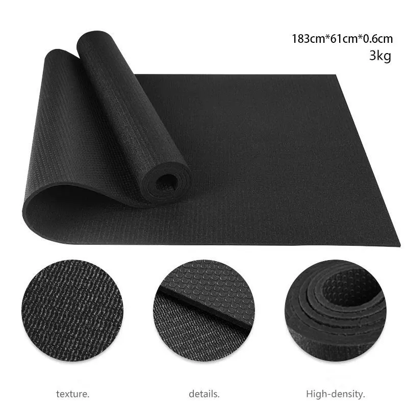 Wholesale custom printed yoga mats high density PVC navy blue custom printed yoga mats