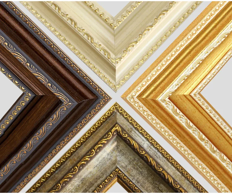 Factory Free Sample Popular America Style Decorative Photo Frame Logo Plastic Wood Customized Plastic Mold Plastic Wall Frame A4