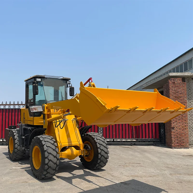 Diesel Wheel Loaders With Various Accessories Are Front-End Loaders For Construction Projects