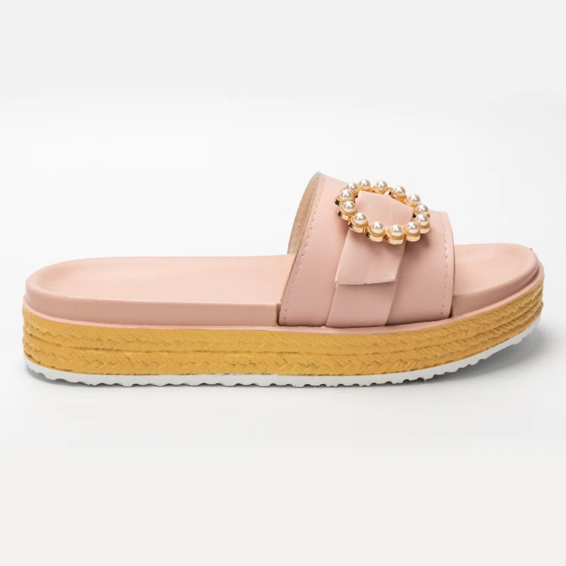 OEM ODM Custom Design Hot sale Best Quality Slipper for Ladies Women  Lady Beach latest Women Summer Flats