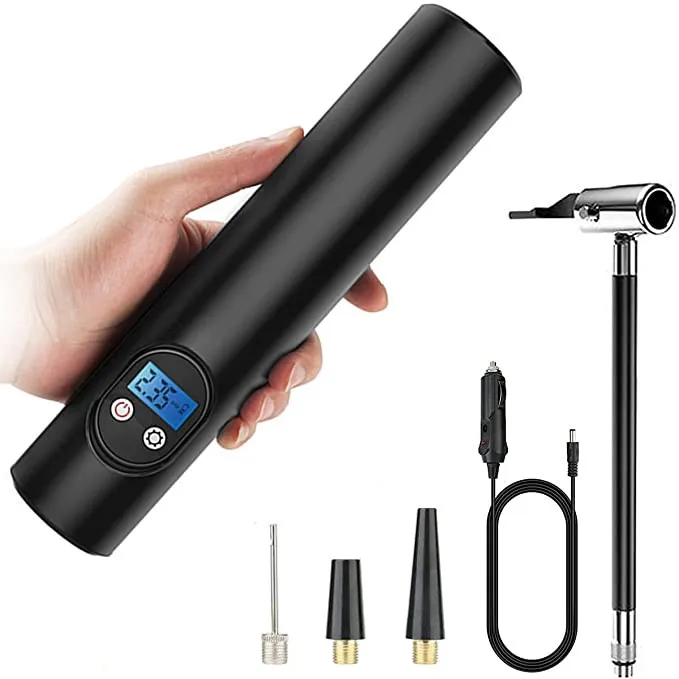 Rechargeable Mini Electric Wireless Tire Inflator Portable Air Compressor with Digital LCD LED for Car Bicycle Balls Inflatables
