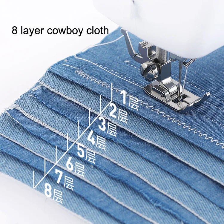 12-Stitch Electric Household Multifunctional Sewing Machine with Locking Buttonhole European American Certified for Leather Use