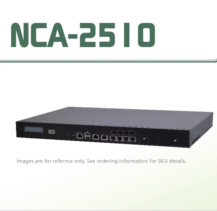 Virtualization-optimized Network Appliance for vCPE, uCPE, SD-WAN and SD-Security NCA-2510A NCA-2510B NCA 2510A