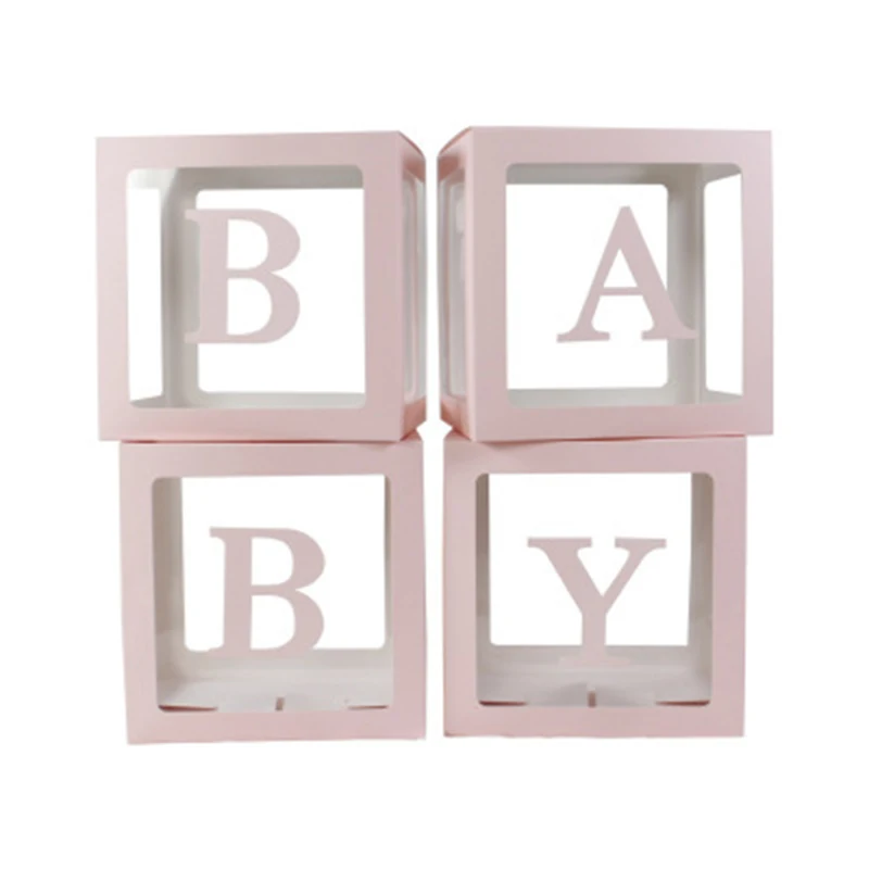 Прозрачная коробка для воздушных шаров Boomwow love baby shower